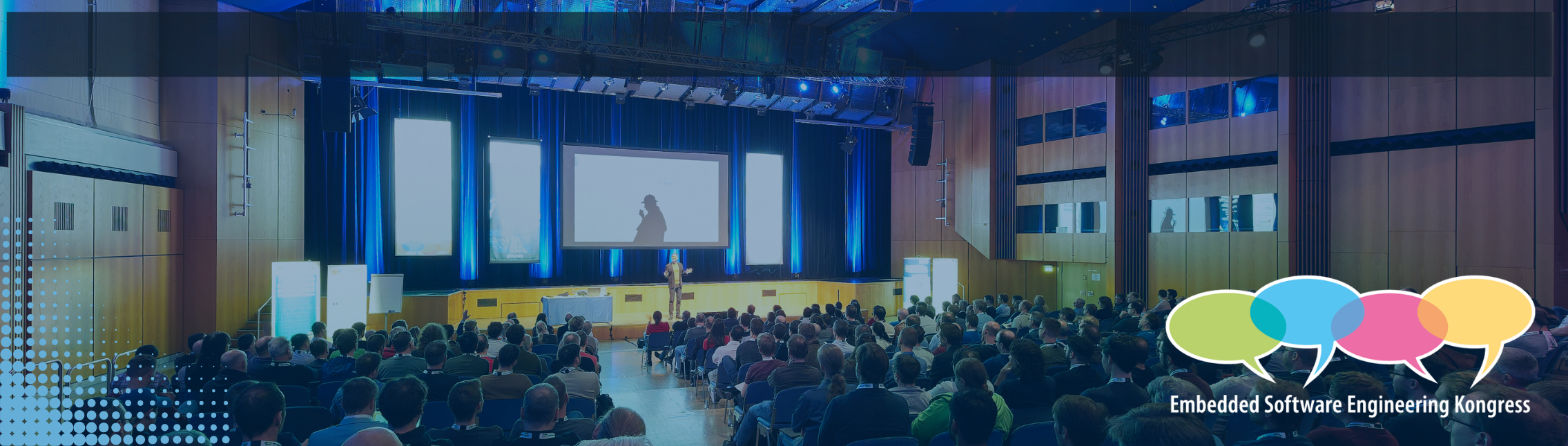 Header Banner für die Konferenz: Embedded Software Engineering Kongress. Diese geht vom 30. November 2026 bis 4. Dezember 2026 in Sindelfingen.